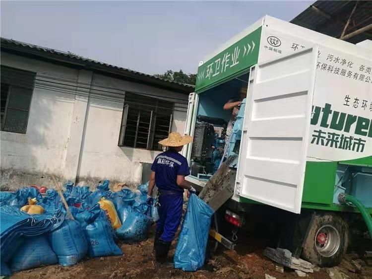 胶州工业污泥压干处理